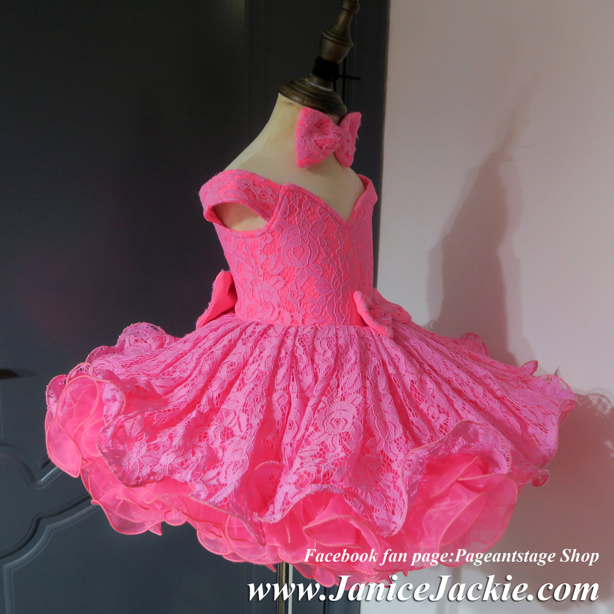 1344) Off shoulder flat style drop waist ONE PIECE babydoll