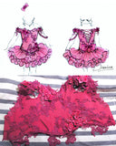 (#1003a) Off shoulder flat (High Glitz) pageant dress. (berry) / 2 ~ 3 weeks production (*Without necklace)