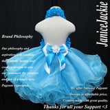 (#1048) Natural decorated halter baby doll shell (turquoise blue) / 2 weeks production
