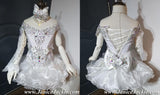 (DRESS EXAMPLE) Off shoulder flat (High Glitz) pageant dress. (white) (item: 1055) not include necklace / 2 ~ 3 weeks production