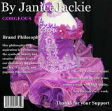 (#123) Off shoulder flat glitz pageant dress. (purple)