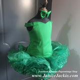 (#1287) Off shoulder flat style plain shell national pageant dress. (emerald green)/ 2~3 weeks production