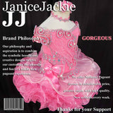 (#185) Off shoulder flat glitz pageant dress. (pink)