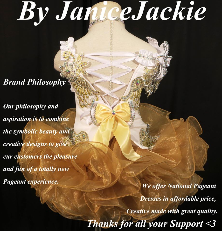 224) One side straps & one side off shoulder flat style glitz pagean –  janicejackie