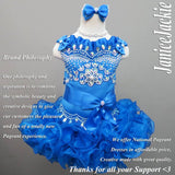 (#308) Straps flat glitz national pageant dress. (white pink) not include necklace