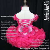 (#316) Off shoulder flare glitz pageant dress. (berry) (without necklace)