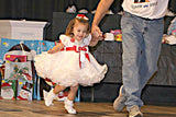 (#293) Princess sleeves lace glitz baby doll dress. (white red) / 2~3 weeks production (*without necklace)