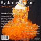 (#53) Halter flat glitz pageant dress (orange)