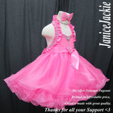(#GBD-006) MADE TO ORDER / Halter glitz baby doll dress. (pink) / 2~3 weeks production