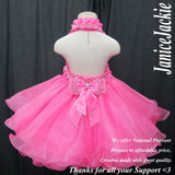 (#GBD-006) MADE TO ORDER / Halter glitz baby doll dress. (pink) / 2~3 weeks production