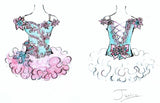 (DRESS EXAMPLE) Off shoulder flat glitz national pageant dress. (seafoam pink) (item: OnlyOne-002) not include necklace