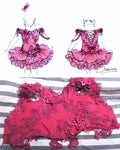 (#1003b) Off shoulder flat natural pageant dress. (berry) Without rhinestones / 2 ~ 3 weeks production