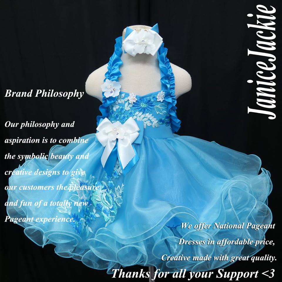 Natural online pageant dress