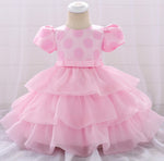 (#6003) Economic type pageant dress (dress name: baby girly) (seafoam, pink, deep red, yellow)