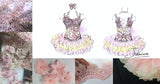 (DRESS EXAMPLE) Straps flat glitz national pageant dress. (champaigne & sofa pink) (item: OnlyOne-026) not include necklace
