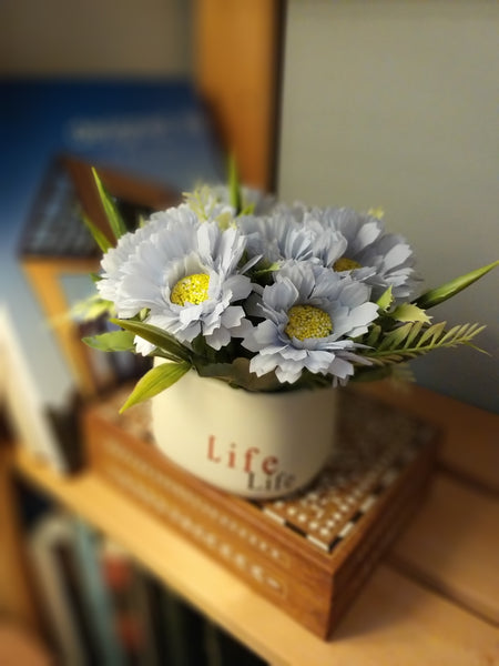 Vintage flower number: 0001 (include ceramic  flower pot)